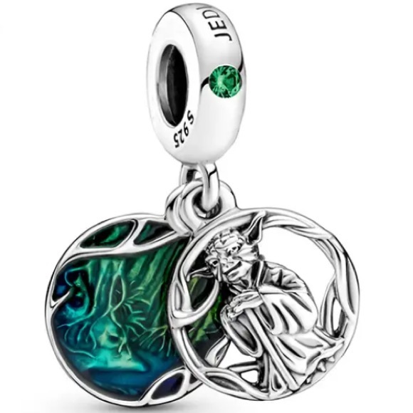 NWOT Star Wars Yoda Dangle Charm Sterling Silver 925 - Picture 1 of 13